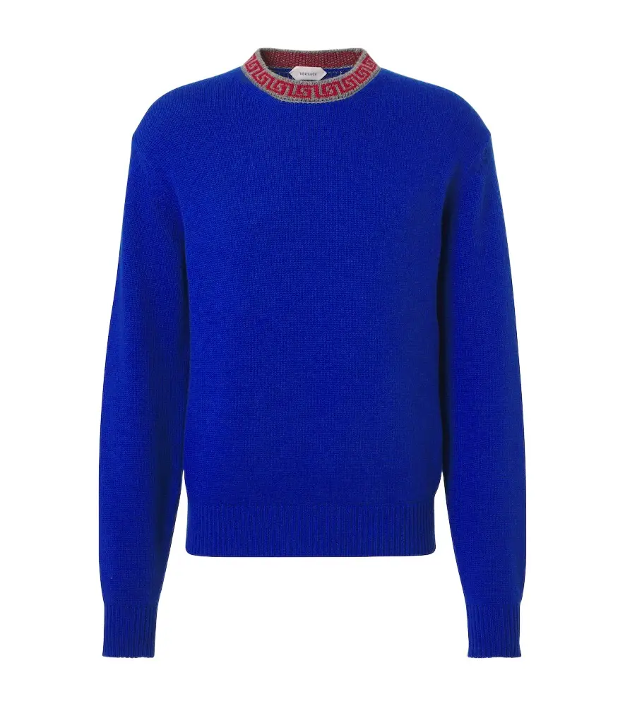 Versace Greca Border wool and cashmere sweater | Image 1 Versace Greca Border wool and cashmere sweater | Image 1