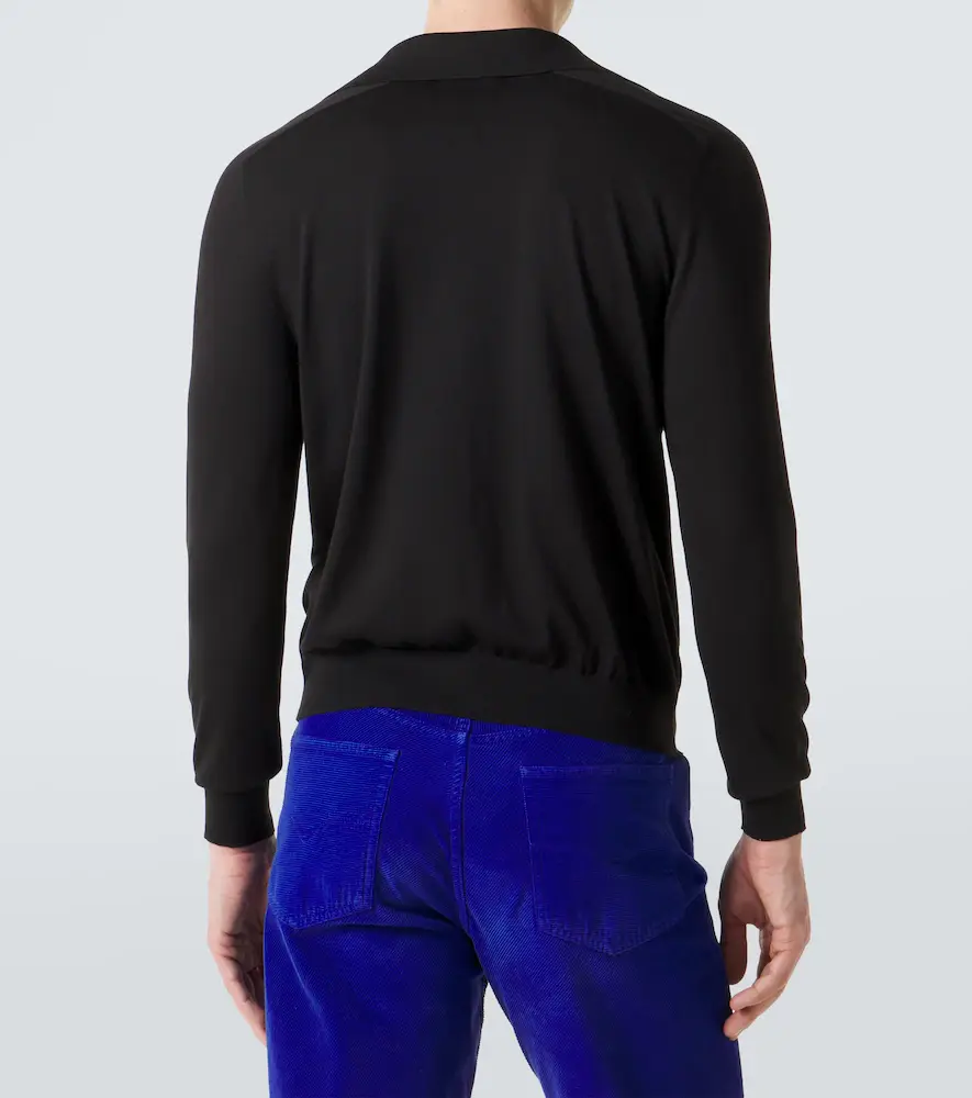 Versace Greca silk and cotton cardigan | Thumbnail 4 Versace Greca silk and cotton cardigan | Thumbnail 4