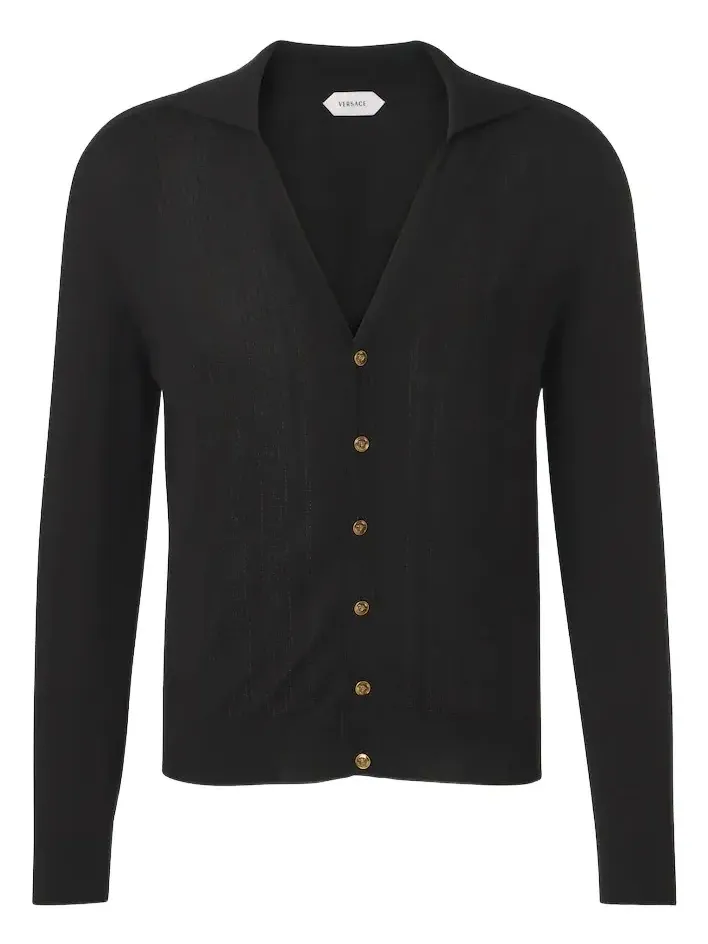Greca silk and cotton cardigan