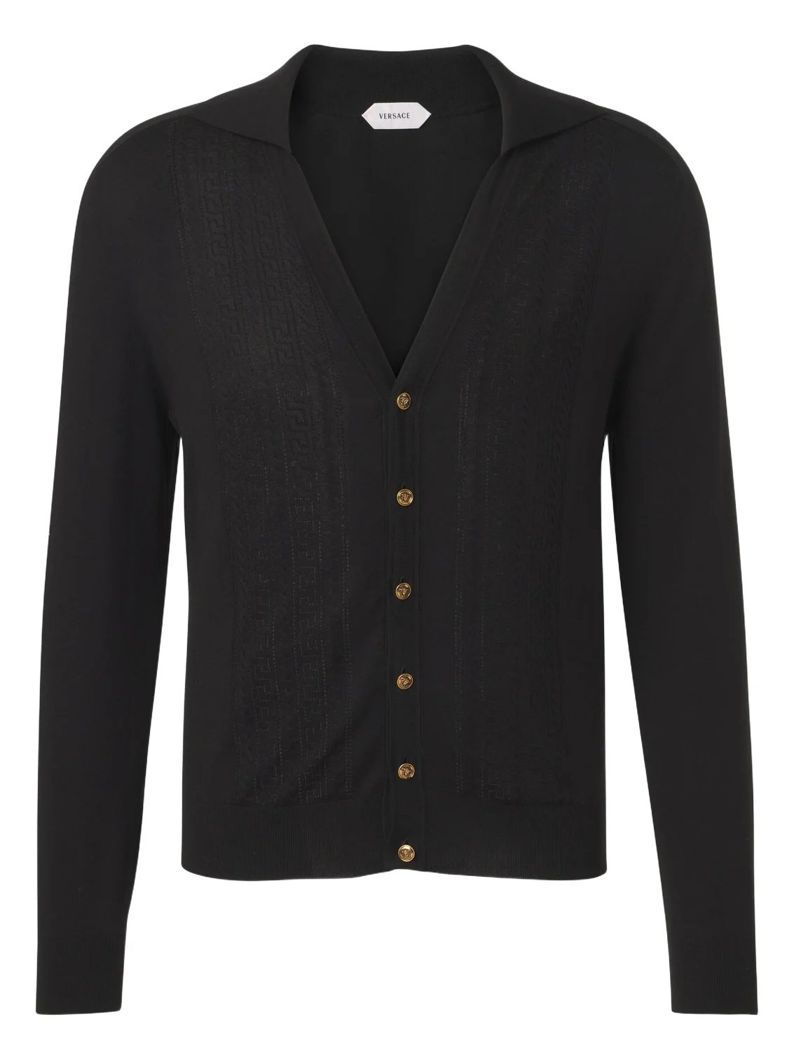 Greca silk and cotton cardigan Greca silk and cotton cardigan