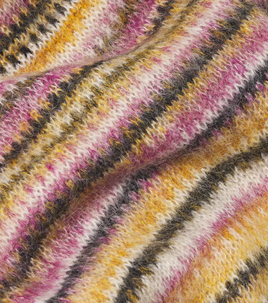 Isabel Marant Mouna striped mohair and wool-blend scarf | Thumbnail 3 Isabel Marant Mouna striped mohair and wool-blend scarf | Thumbnail 3