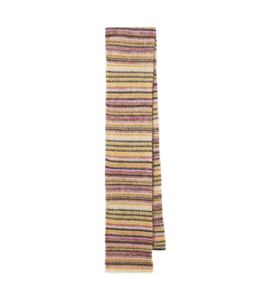 Isabel Marant Mouna striped mohair and wool-blend scarf | Image 1 Isabel Marant Mouna striped mohair and wool-blend scarf | Image 1