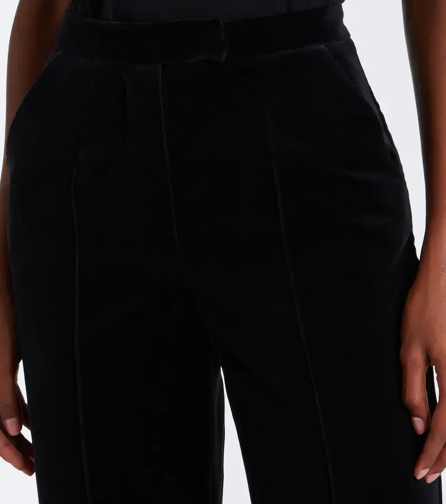 Costarellos Avice cotton velvet flared pants | Thumbnail 3 Costarellos Avice cotton velvet flared pants | Thumbnail 3