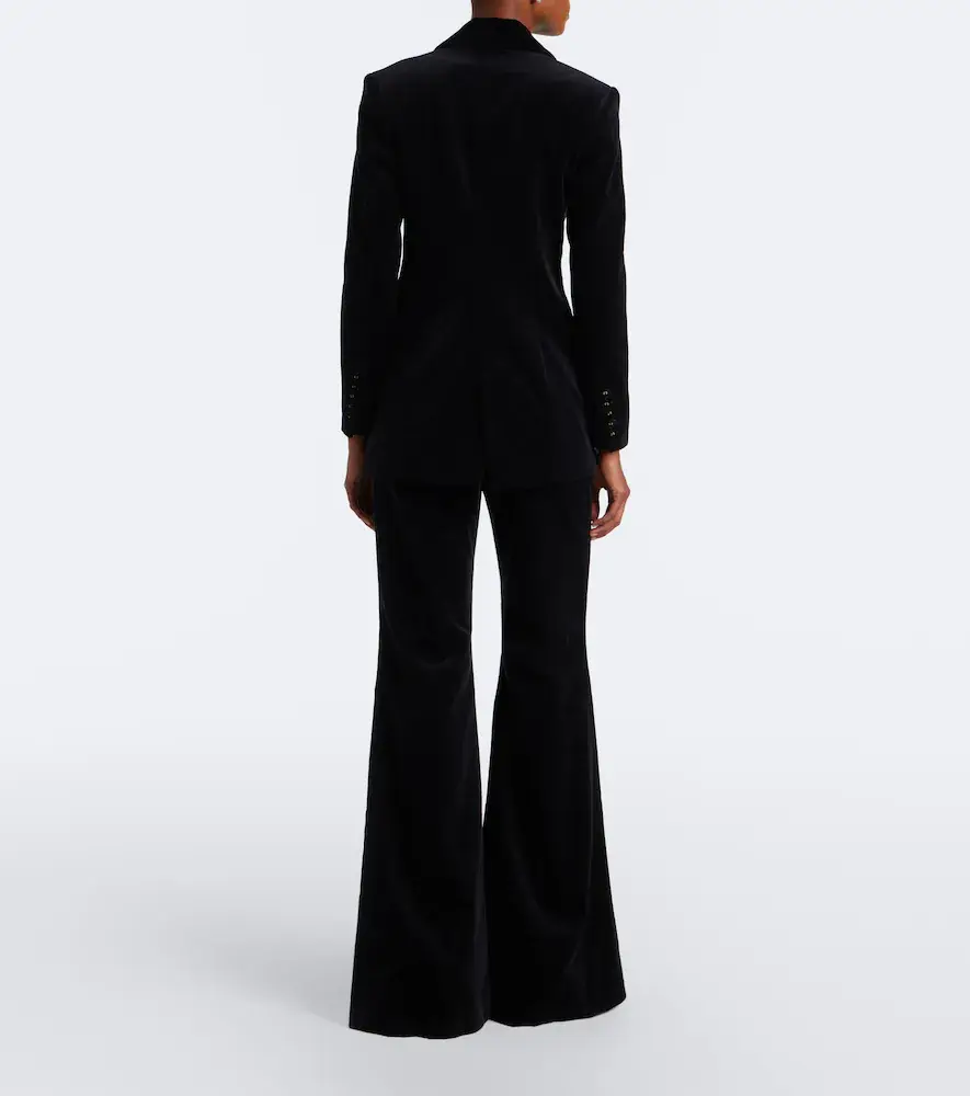 Costarellos Avice cotton velvet flared pants | Thumbnail 5 Costarellos Avice cotton velvet flared pants | Thumbnail 5