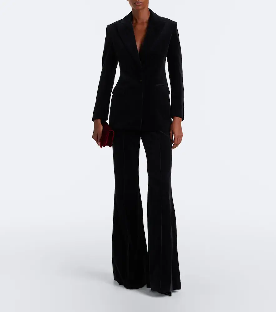 Costarellos Daimy cotton velvet blazer | Thumbnail 5 Costarellos Daimy cotton velvet blazer | Thumbnail 5
