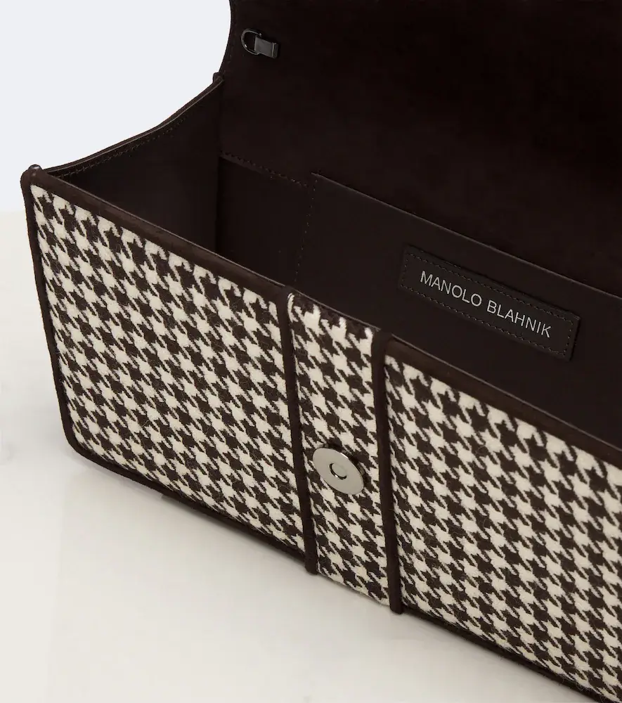Manolo Blahnik Maycap houndstooth clutch | Thumbnail 3 Manolo Blahnik Maycap houndstooth clutch | Thumbnail 3