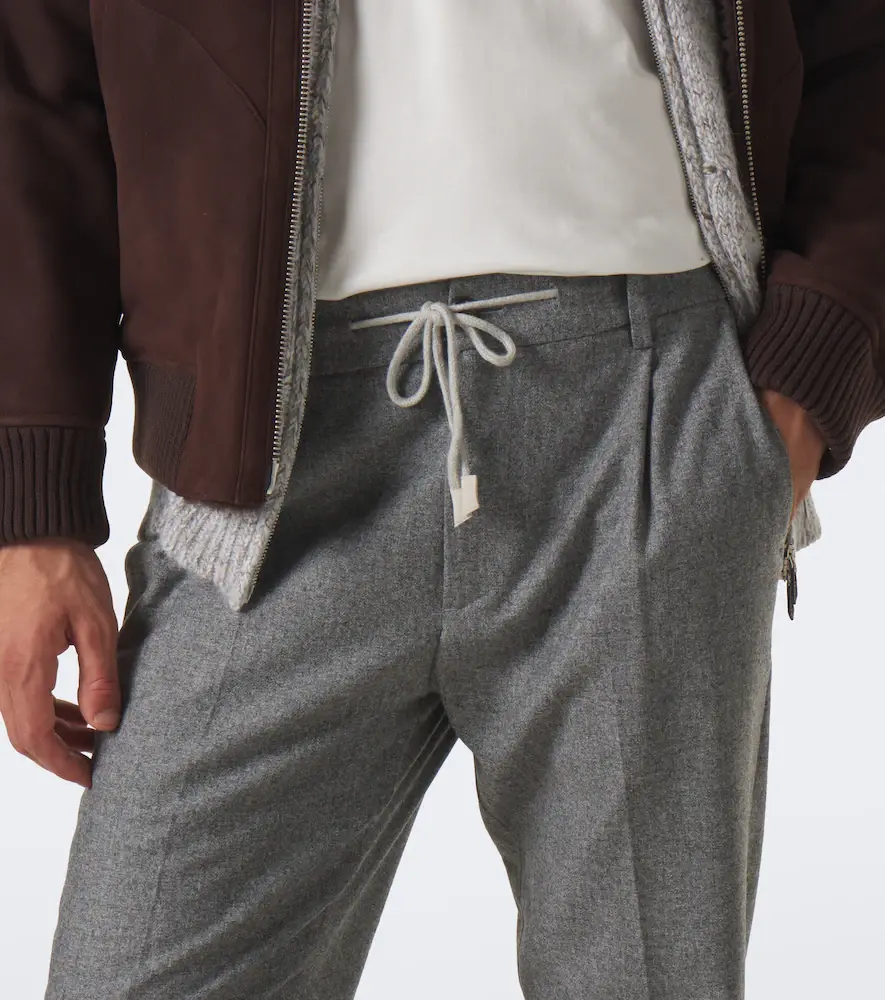 ELEVENTY Wool, cotton, and cashmere straight pants | Thumbnail 2