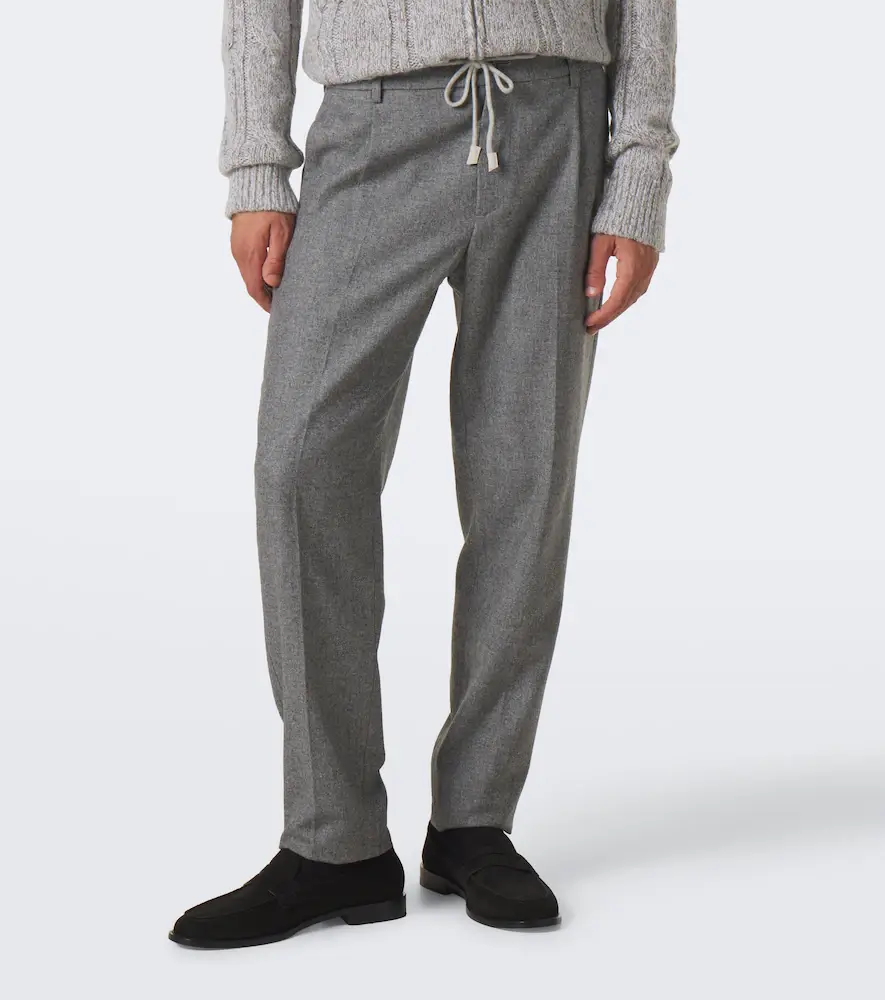 ELEVENTY Wool, cotton, and cashmere straight pants | Thumbnail 3