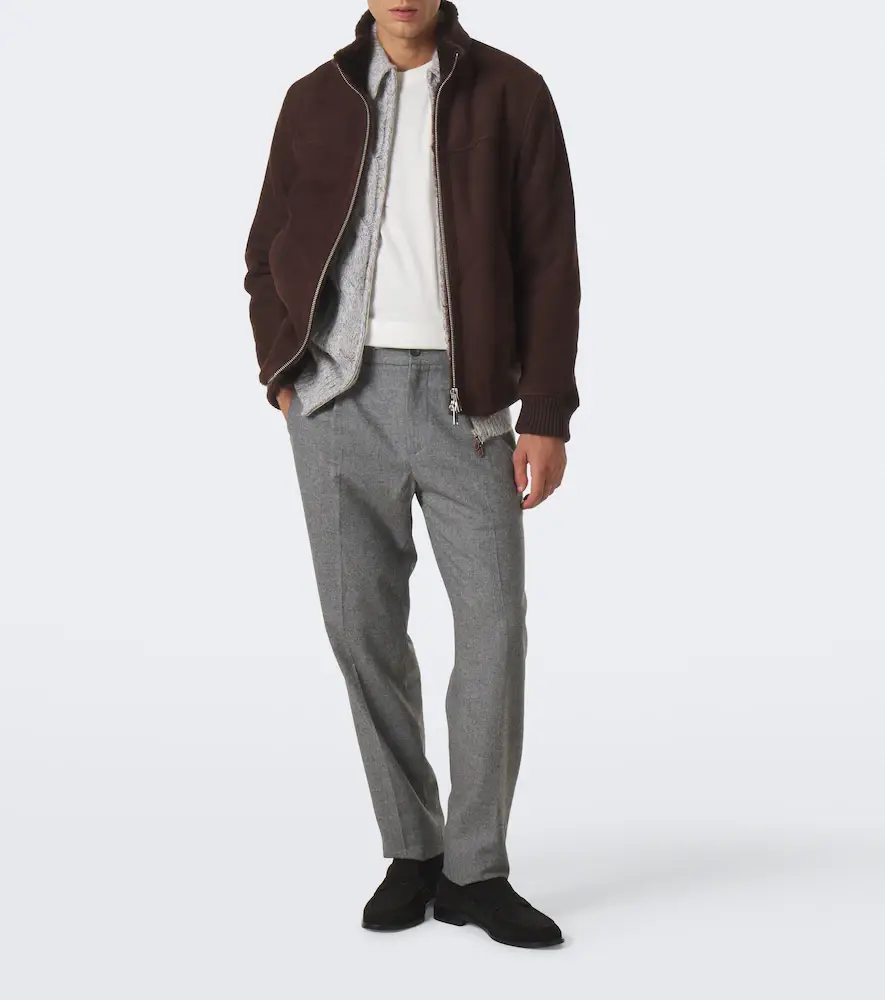 ELEVENTY Wool, cotton, and cashmere straight pants | Thumbnail 4
