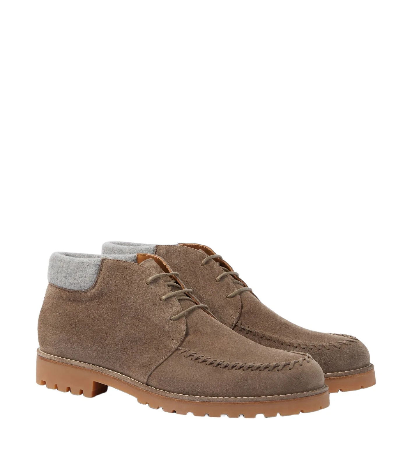 ELEVENTY Suede desert boots