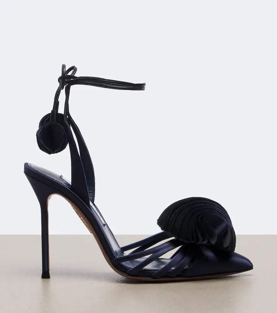 Aquazzura Wild Bloom satin pumps | Thumbnail 2