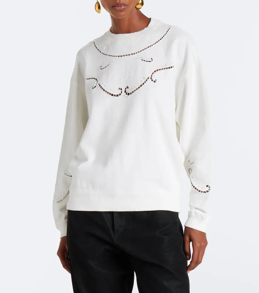Marant Étoile Vella embroidered cotton sweatshirt | Thumbnail 2 Marant Étoile Vella embroidered cotton sweatshirt | Thumbnail 2