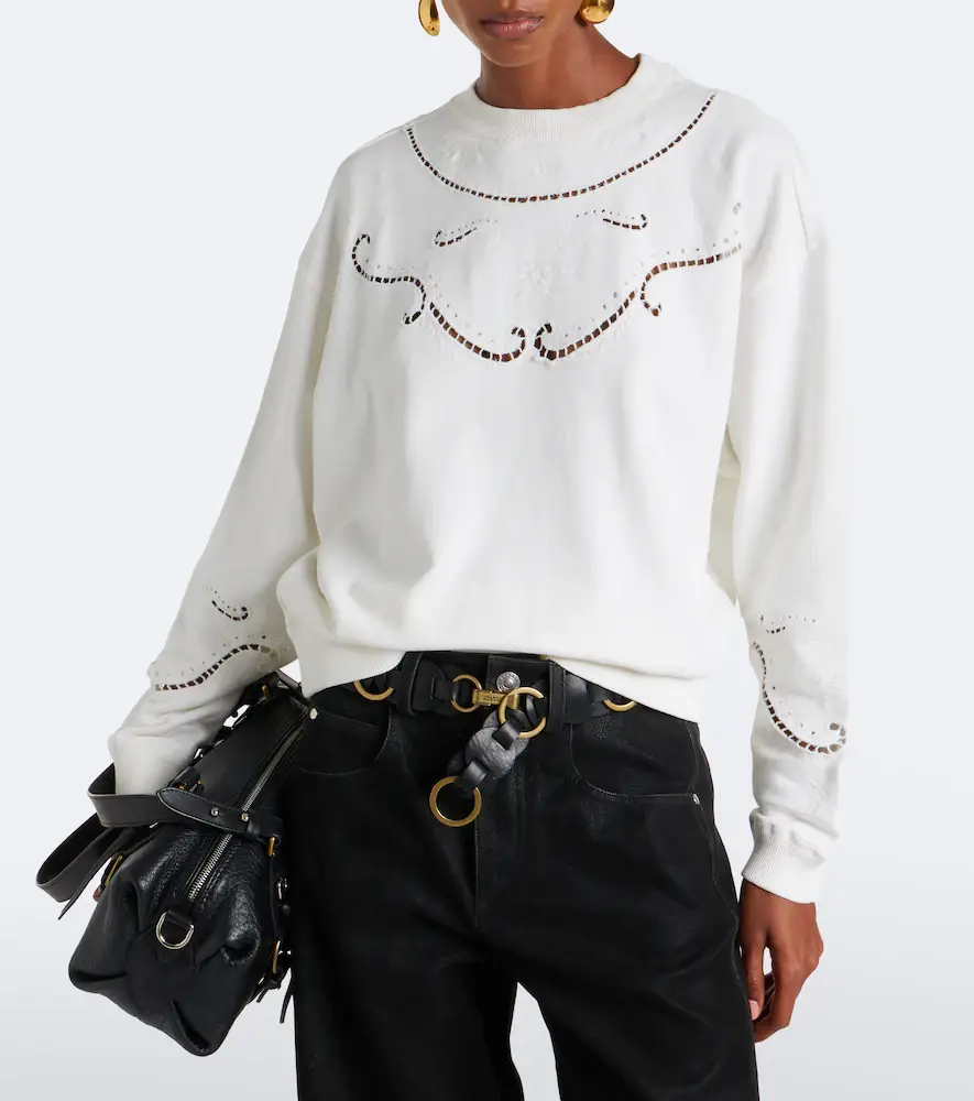 Marant Étoile Vella embroidered cotton sweatshirt | Thumbnail 4 Marant Étoile Vella embroidered cotton sweatshirt | Thumbnail 4