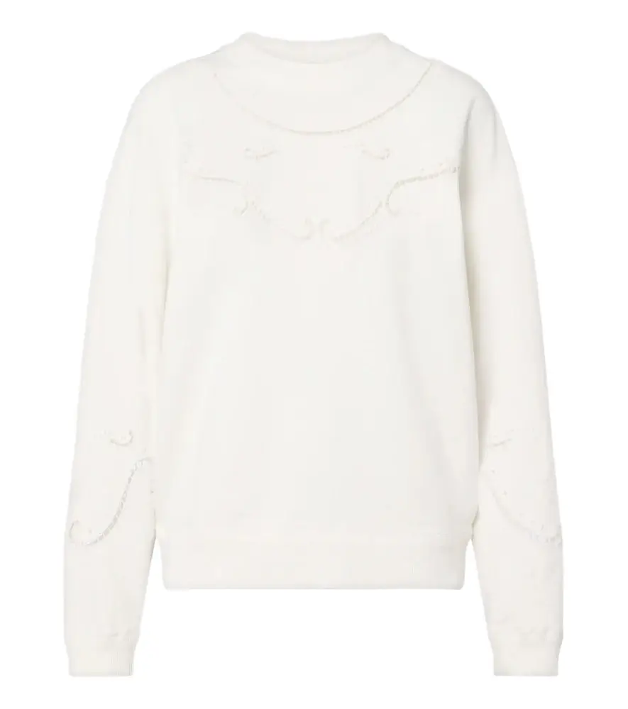 Marant Etoile Vella embroidered cotton sweatshirt | Image 1 Marant Etoile Vella embroidered cotton sweatshirt | Image 1