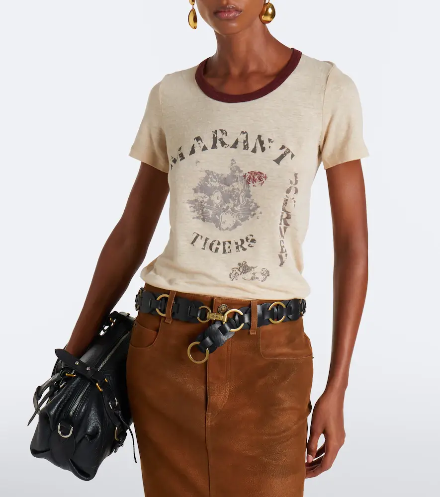 Marant Étoile Kiliann printed linen T-shirt | Thumbnail 6 Marant Étoile Kiliann printed linen T-shirt | Thumbnail 6