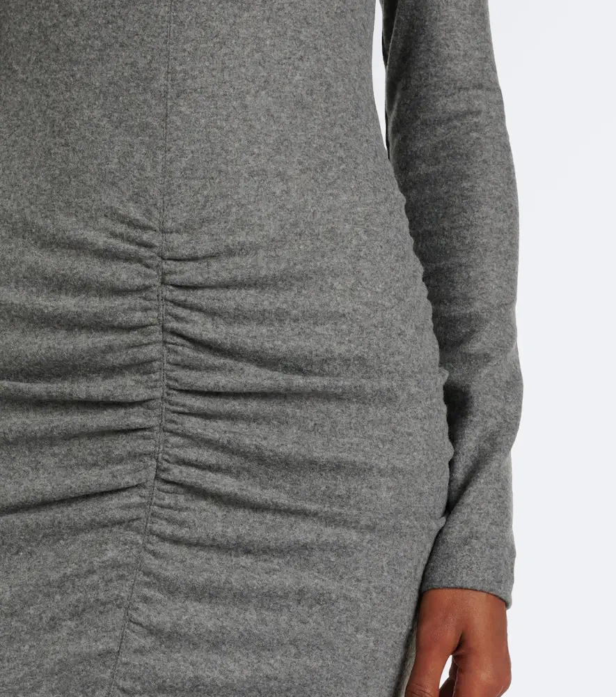Marant Étoile Dyling ruched jersey midi dress | Thumbnail 4