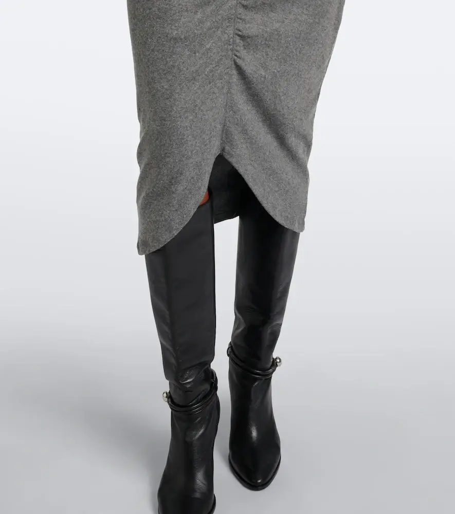 Marant Étoile Dyling ruched jersey midi dress | Thumbnail 5