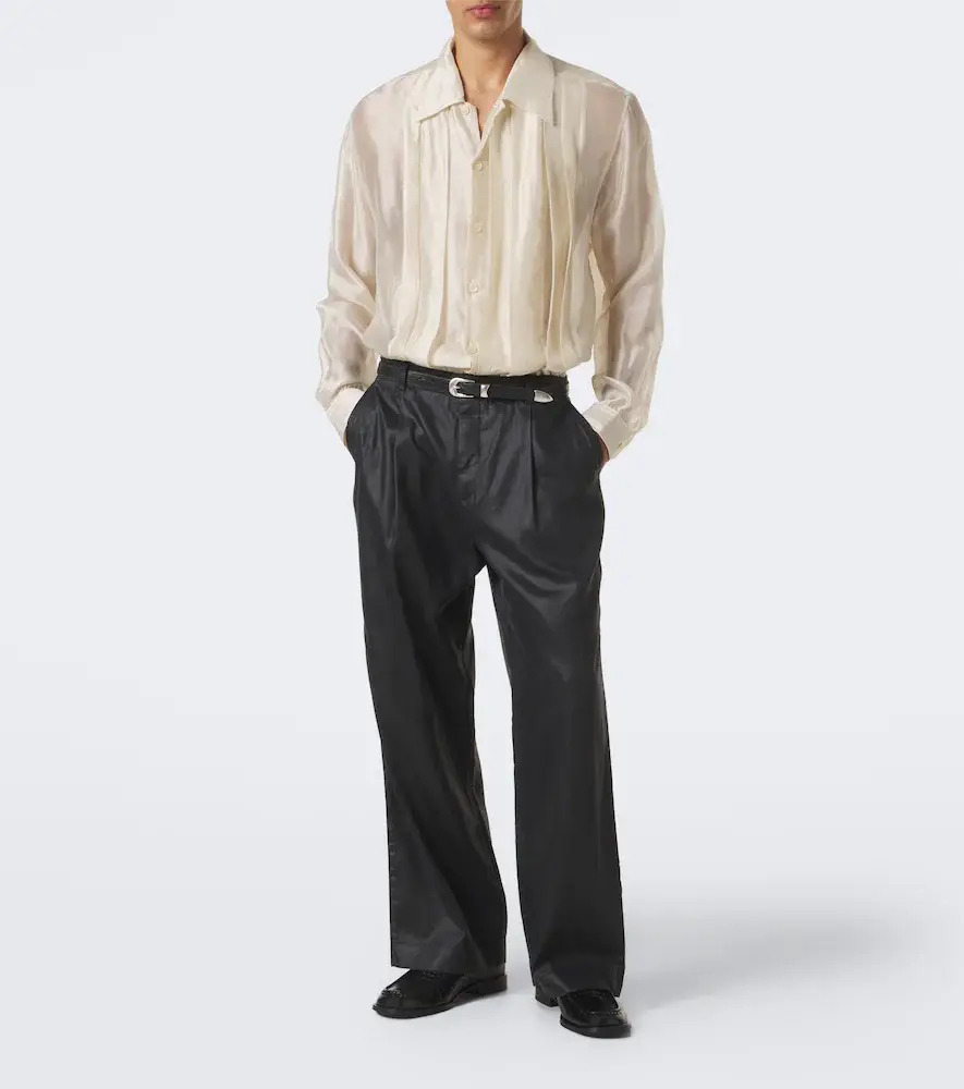 Our Legacy Every georgette tuxedo shirt | Thumbnail 3 Our Legacy Every georgette tuxedo shirt | Thumbnail 3