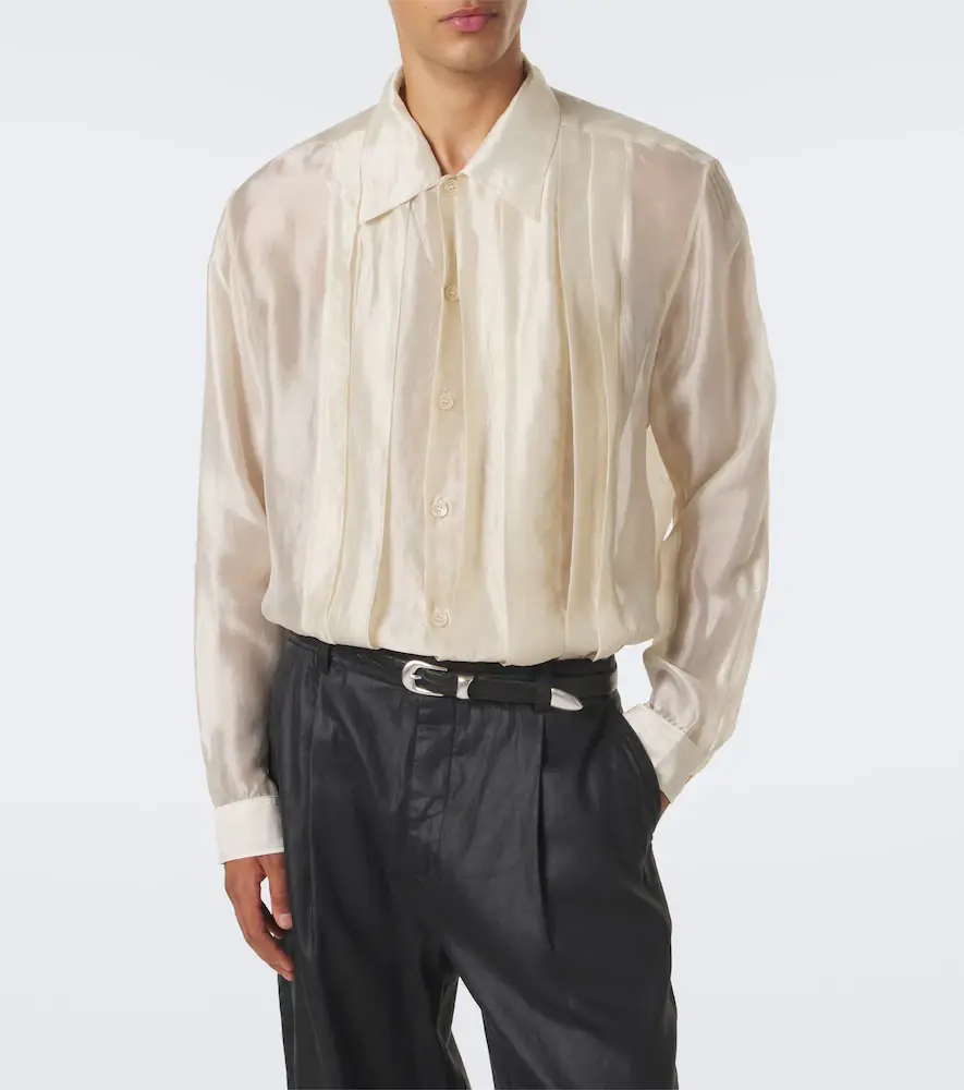 Our Legacy Every georgette tuxedo shirt | Thumbnail 6 Our Legacy Every georgette tuxedo shirt | Thumbnail 6