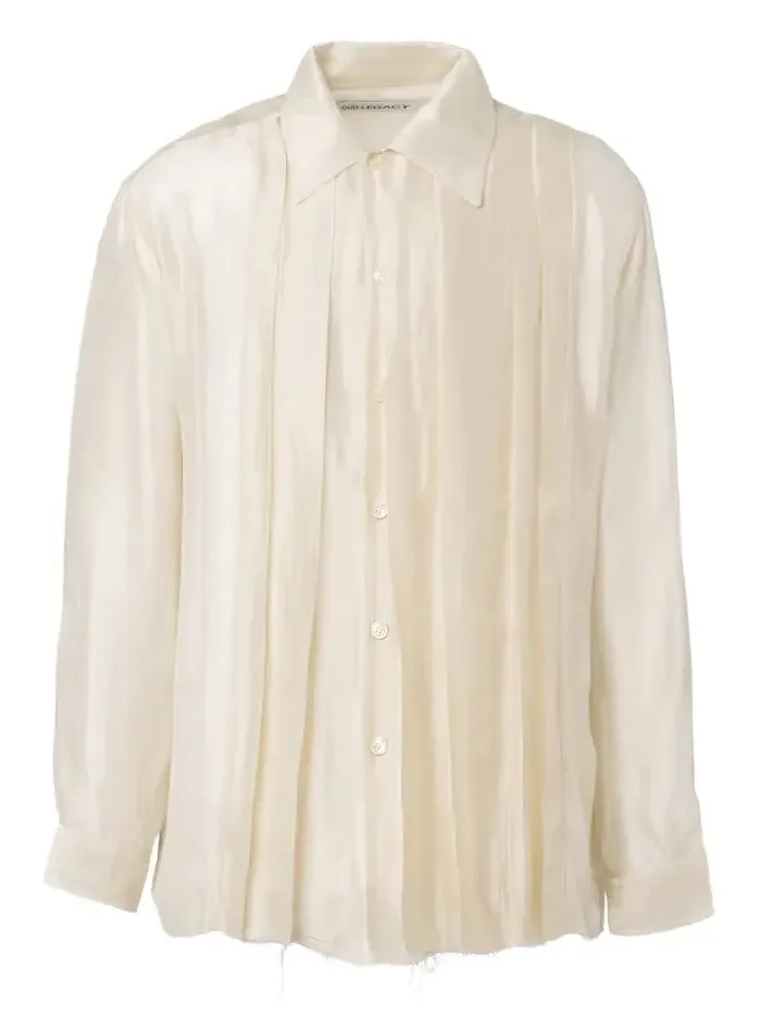 Our Legacy Every georgette tuxedo shirt