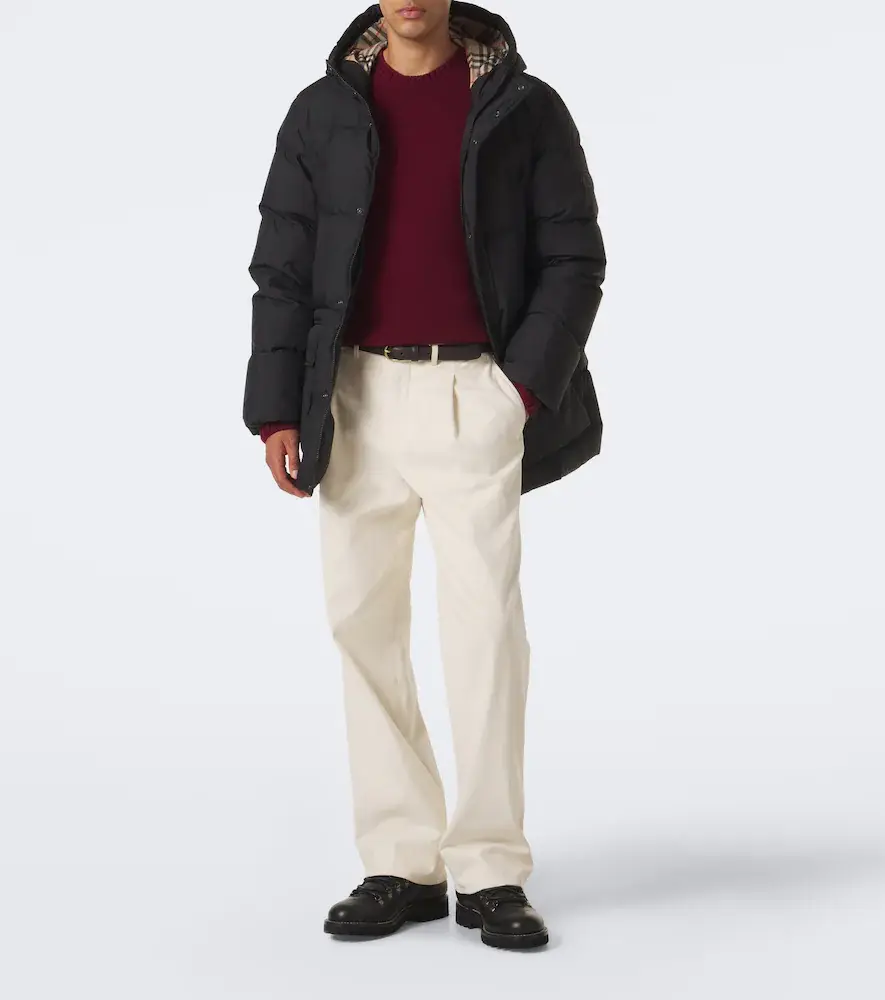 Burberry Check hooded down coat | Thumbnail 6 Burberry Check hooded down coat | Thumbnail 6