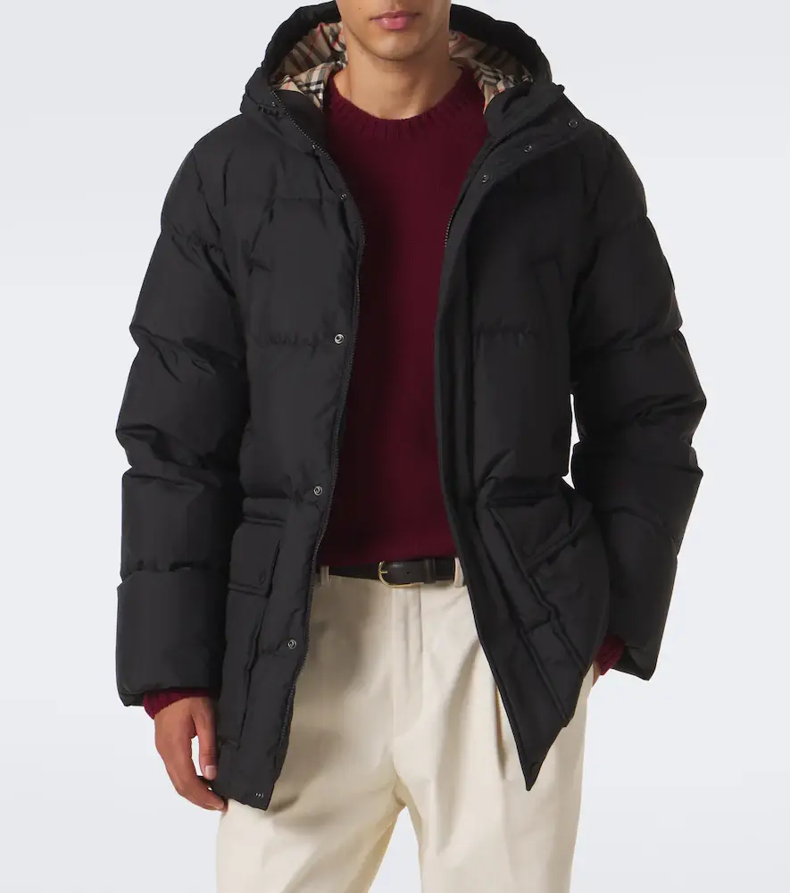 Burberry Check hooded down coat | Thumbnail 7 Burberry Check hooded down coat | Thumbnail 7