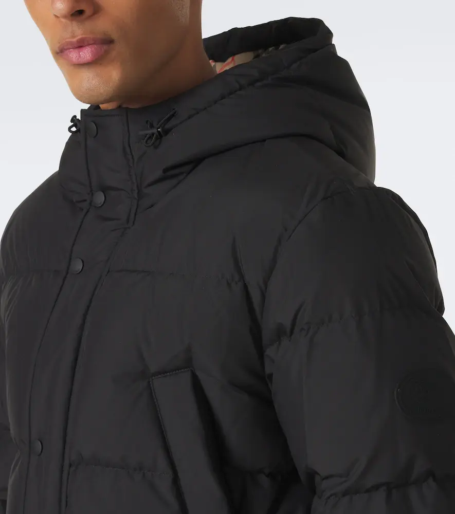 Burberry Check hooded down coat | Thumbnail 8 Burberry Check hooded down coat | Thumbnail 8
