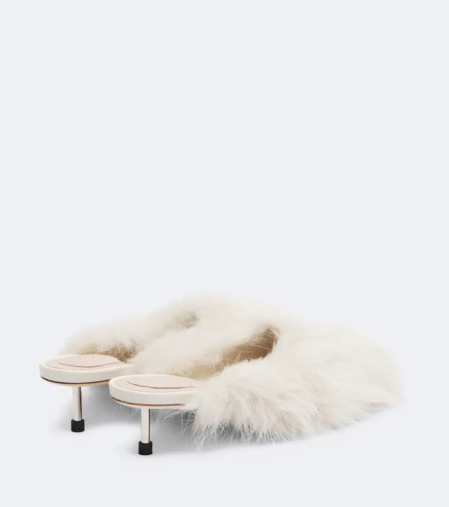 Simone Rocha Leather-trimmed mules | Thumbnail 3 Simone Rocha Leather-trimmed mules | Thumbnail 3