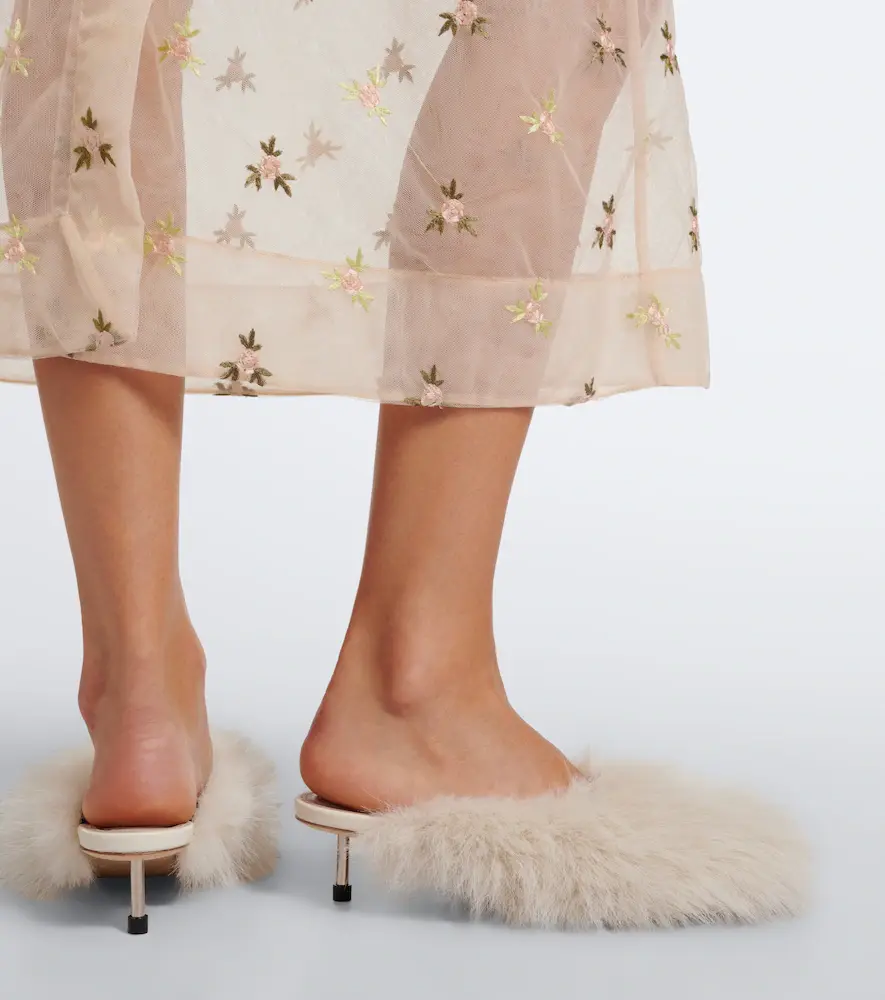 Simone Rocha Leather-trimmed mules | Thumbnail 5 Simone Rocha Leather-trimmed mules | Thumbnail 5