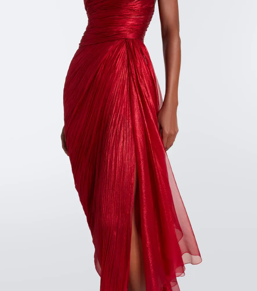 Maria Lucia Hohan Heidi pleated silk bustier gown | Thumbnail 3 Maria Lucia Hohan Heidi pleated silk bustier gown | Thumbnail 3