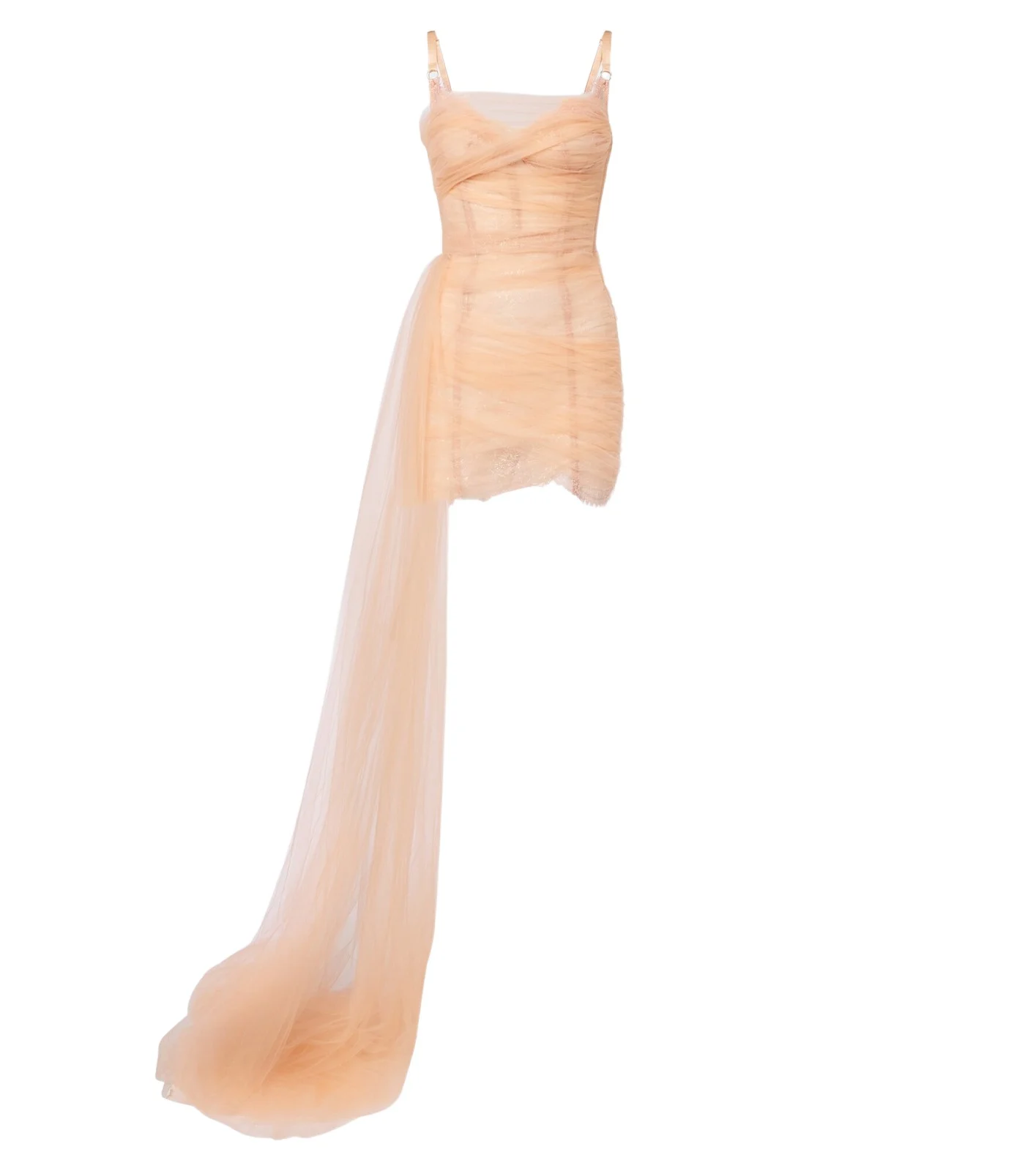 Latifa draped tulle corset dress