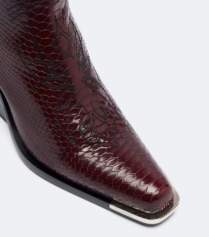 Rabanne Snake-effect leather cowboy boots | Thumbnail 3