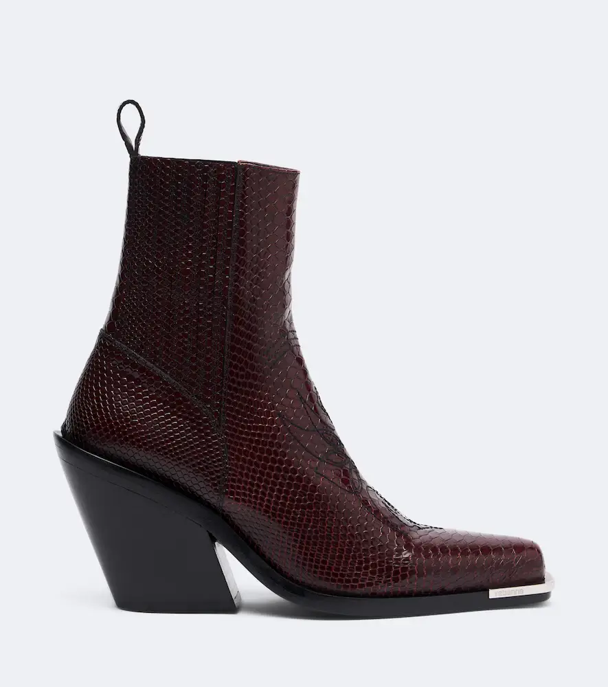 Rabanne Snake-effect leather cowboy boots | Thumbnail 4