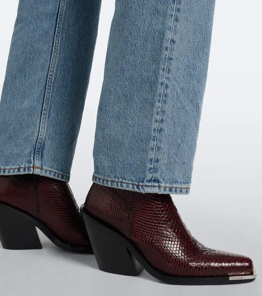 Rabanne Snake-effect leather cowboy boots | Thumbnail 5