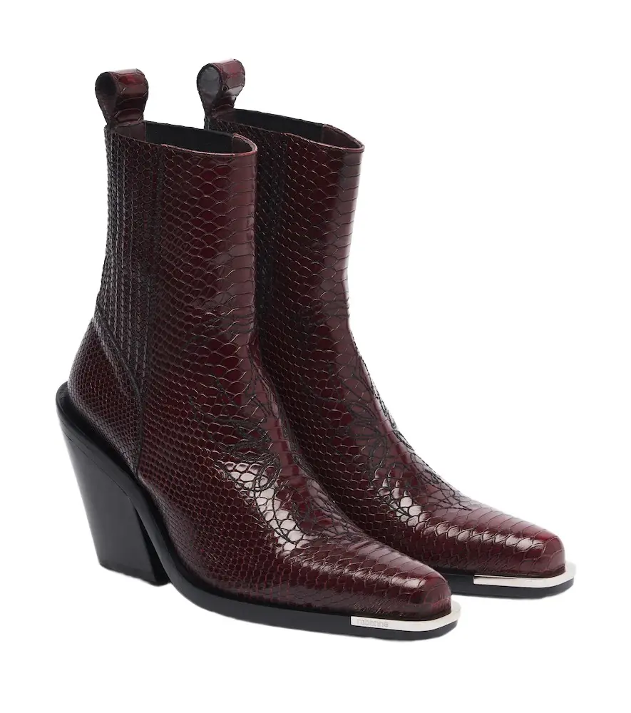 Rabanne Snake-effect leather cowboy boots | Image 1 Rabanne Snake-effect leather cowboy boots | Image 1