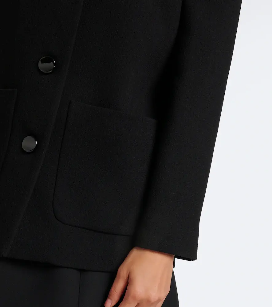 Valentino Garavani Embellished virgin wool crêpe jacket | Thumbnail 2 Valentino Garavani Embellished virgin wool crêpe jacket | Thumbnail 2