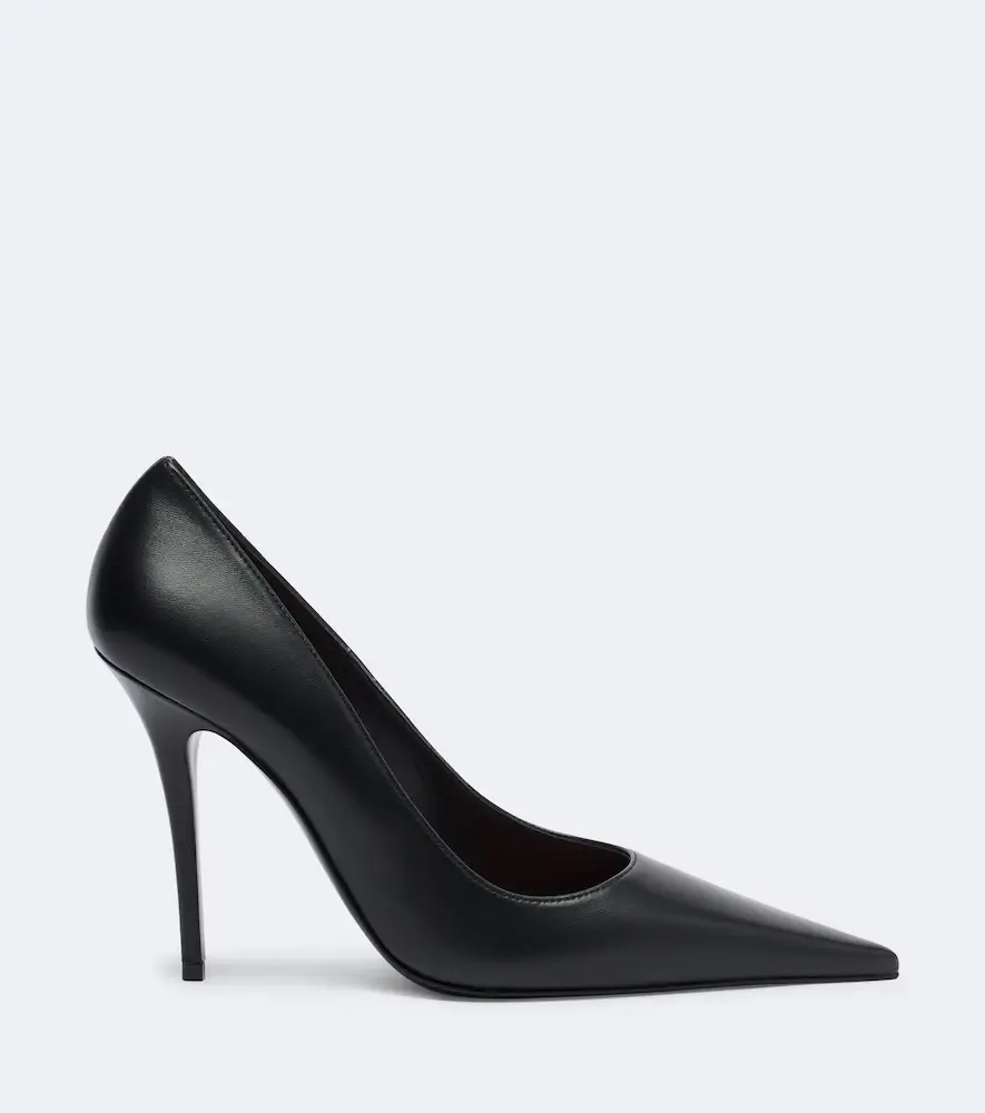 Amina Muaddi Barbara leather pumps | Thumbnail 2 Amina Muaddi Barbara leather pumps | Thumbnail 2
