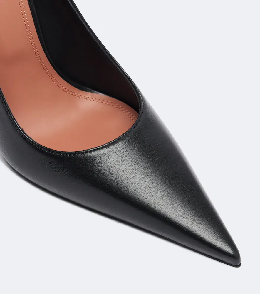 Amina Muaddi Barbara leather pumps | Thumbnail 3 Amina Muaddi Barbara leather pumps | Thumbnail 3