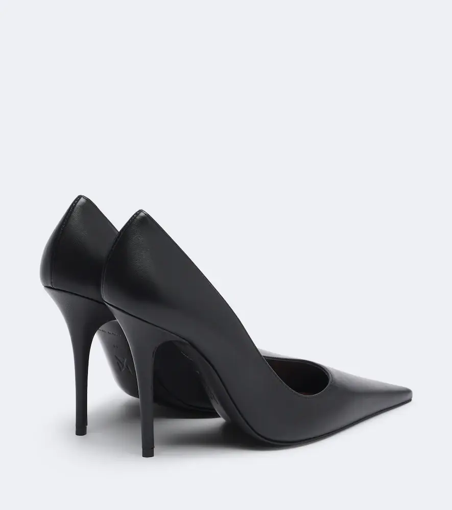 Amina Muaddi Barbara leather pumps | Thumbnail 4 Amina Muaddi Barbara leather pumps | Thumbnail 4
