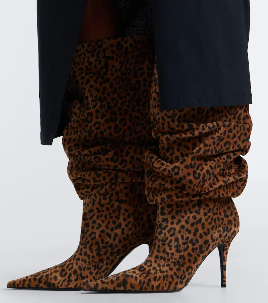 Amina Muaddi Anok leopard-print suede knee-high boots | Thumbnail 6 Amina Muaddi Anok leopard-print suede knee-high boots | Thumbnail 6