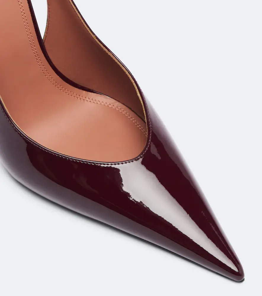 Amina Muaddi Anok patent leather slingback pumps | Thumbnail 2