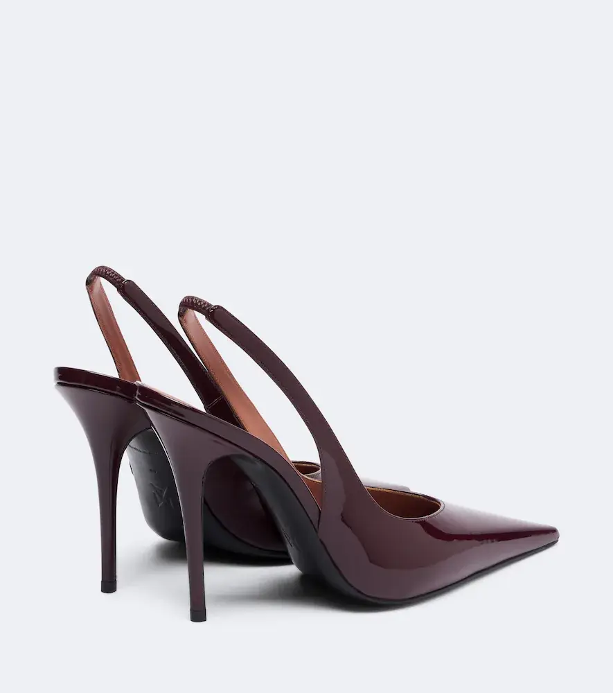 Amina Muaddi Anok patent leather slingback pumps | Thumbnail 4