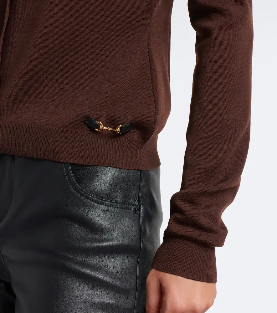 Gucci Horsebit wool cardigan | Thumbnail 4