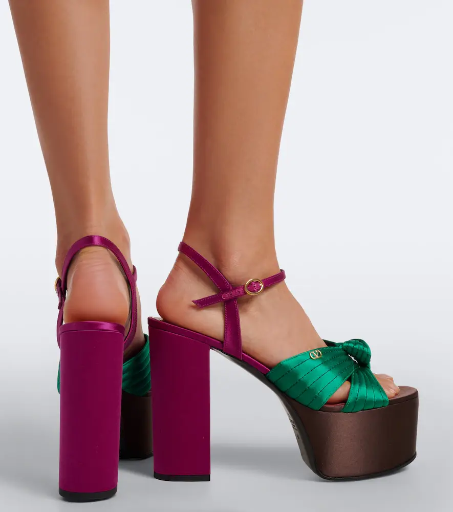 Valentino Garavani Crasher satin platform sandals | Thumbnail 6 Valentino Garavani Crasher satin platform sandals | Thumbnail 6