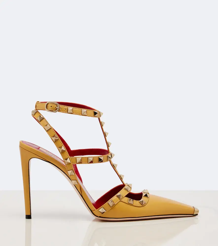 Valentino Garavani Rockstud leather slingback pumps | Thumbnail 2