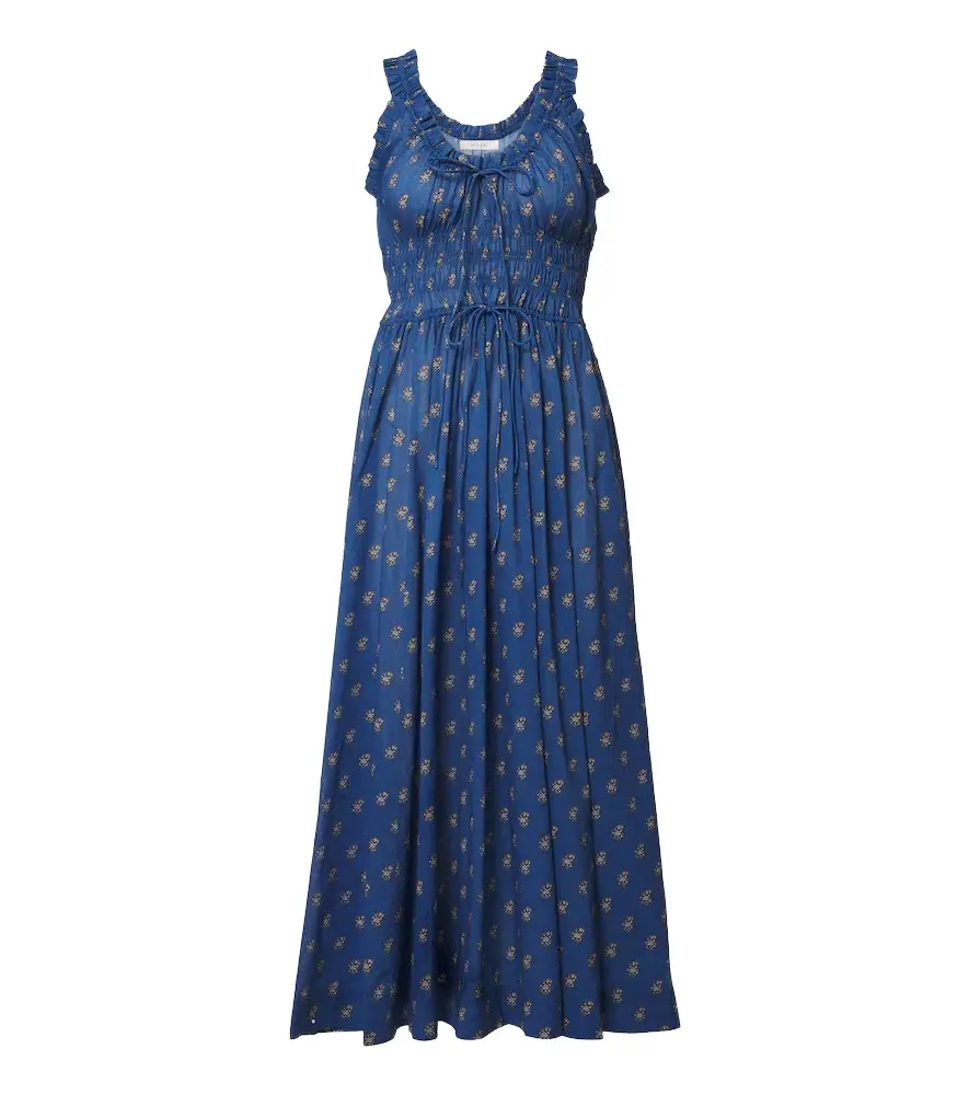 DÔEN Dôen Emmaretta floral cotton midi dress | Image 1 DÔEN Dôen Emmaretta floral cotton midi dress | Image 1