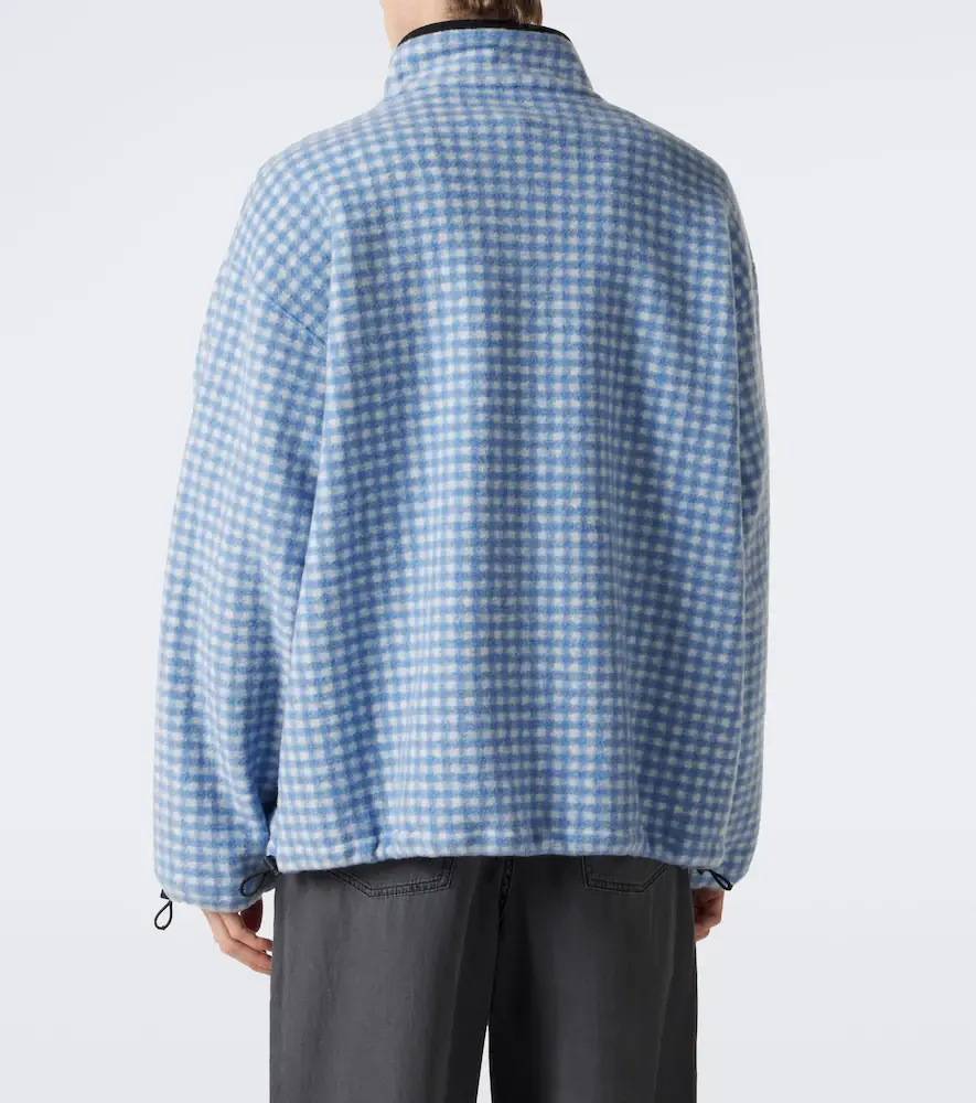 Miu Miu Gingham fleece jacket | Thumbnail 4 Miu Miu Gingham fleece jacket | Thumbnail 4