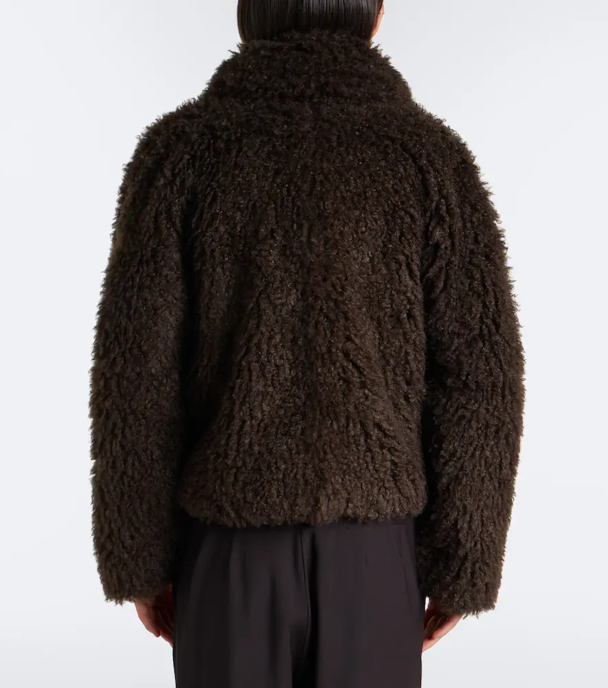 Vince Cropped bouclé blouson jacket | Thumbnail 3