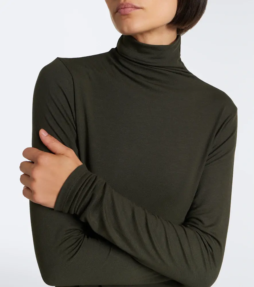 Vince Jersey turtleneck top | Thumbnail 4
