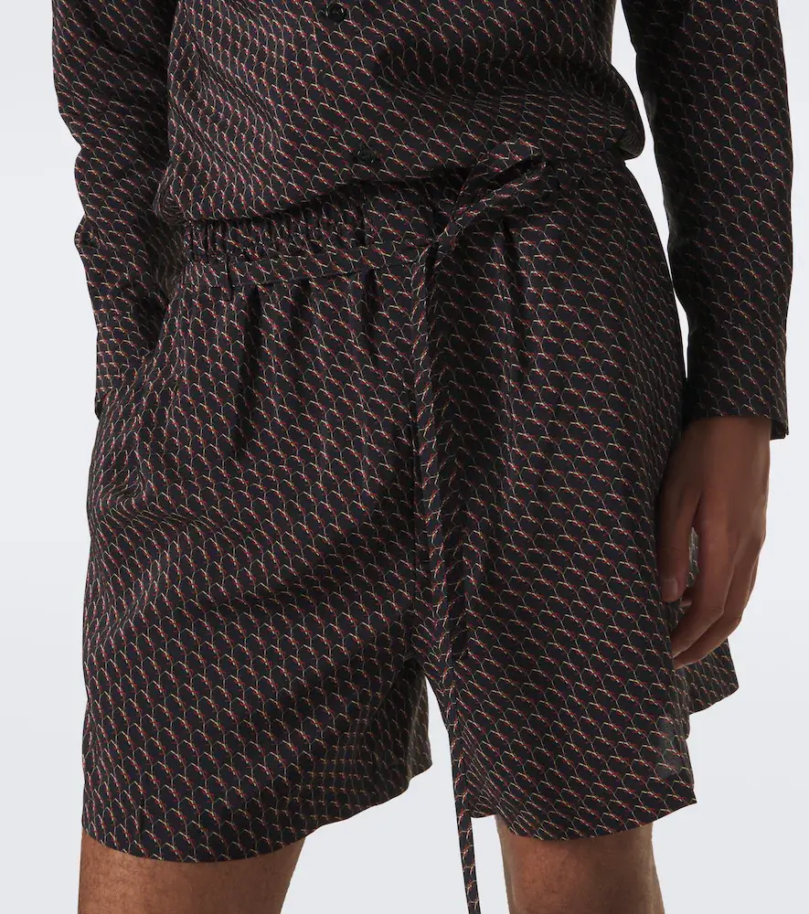 Saint Laurent Cassandre printed silk shorts | Thumbnail 5 Saint Laurent Cassandre printed silk shorts | Thumbnail 5